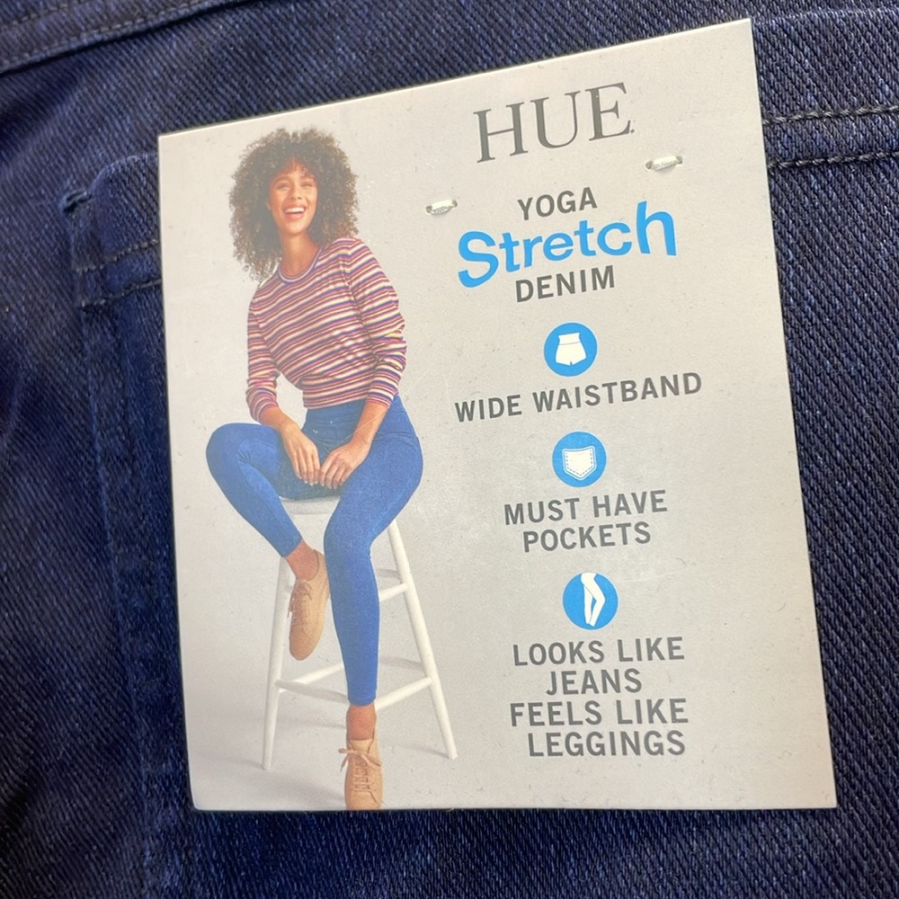 Hue Leggings Size 20/XXL Midnight Blue Color. - Picture 3 of 10